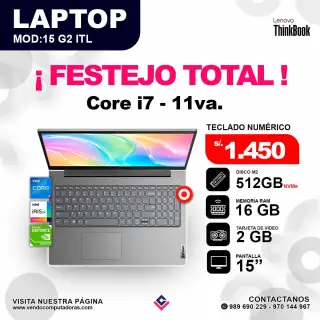 Laptop Lenovo Thinkbook core i7 - 11va.