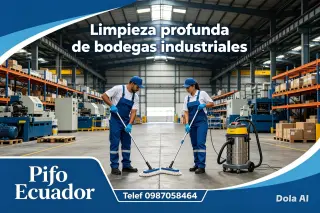 Limpieza de galpones en Cárcelen teléf 0992448828