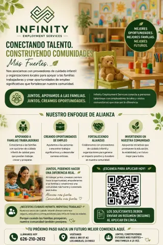 Oportunidades de Empleo y Cuidado Infantil