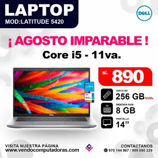 Laptop DELL core i5 - 11va. / Latitude 5420