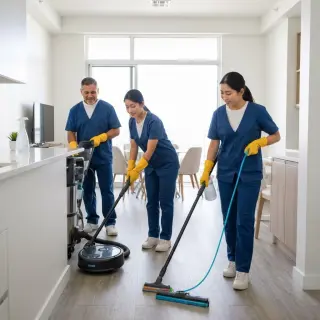 Servicios profesionales de limpieza.