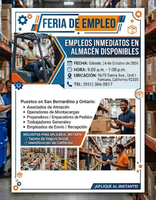 📢 ¡FERIA DE EMPLEO!