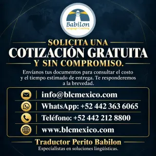 Traductor Perito Oficial Certificado Traducciones Certificadas e Interprete