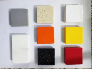 Corian superficie solida de 12 mm y de 6 mm, diversos colores