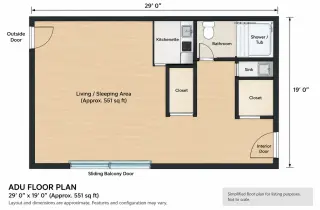 Espacio tipo estudio privado en Redondo Beach – Servicios incluidos – $1,700