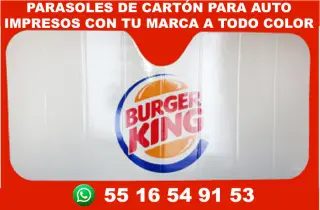 PARASOLES PARA AUTO CON LOGO
