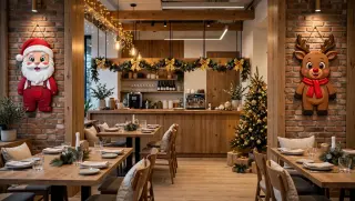 DECORACIONES EN ICOPOR NAVIDAD PARA PORTERIAS, NEGOCIOS ETC