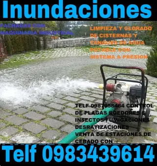 Aspirado de inundaciones Quito