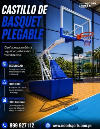 Castillo de basquetbol / plegable / mobel sports