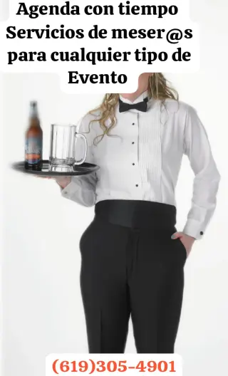 Servicios de Meser@s Elegantes para Eventos