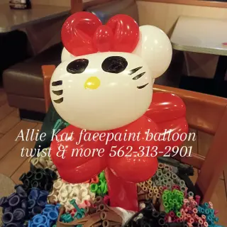 Caritas pintadas, globos infantiles