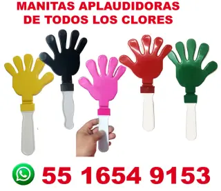 MANITAS APLAUDIDORAS DE PLASTICO PARA CAMPAÑAS