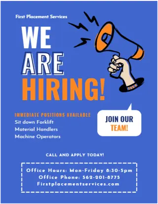 Sit down forklift operators (Carson, Ca)- 3rd shift