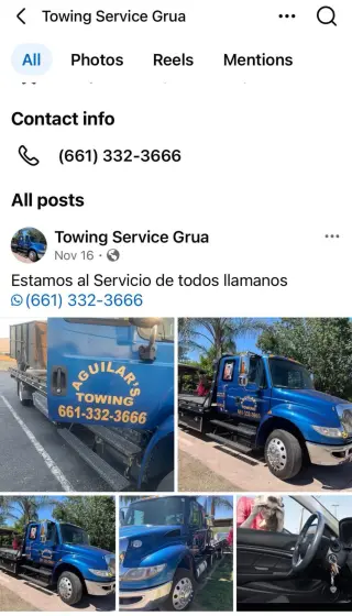 Bakersfield Arvin Grua towing