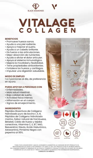 Colágeno con NAD-Resveratrol-Caldo de Huesos Péptidos de colágeno  hidrolizado