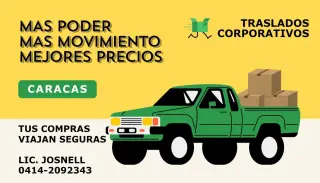 Viajes Fletes Mudanzas Traslado Ejecutivo en Caracas Taxi Envíos Delivery
