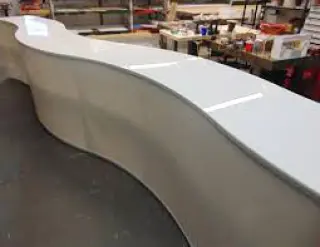 Corian de seis mm de espesor para cocinas, counters, paredes, techos, fachadas