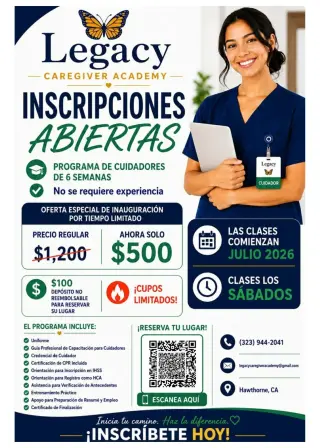 Caregiver/Cuidado de personas mayores