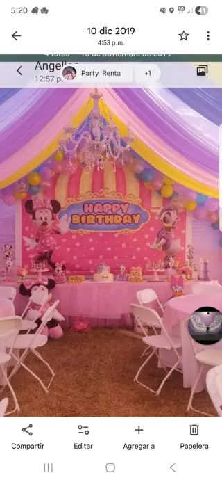 Renta Completa de Decoraciones para Fiestas de Cumpleaños