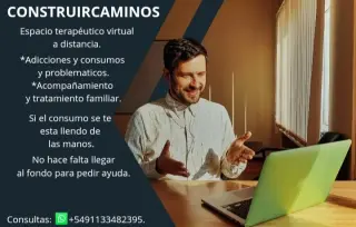 Espacio terapéutico online a distancia.