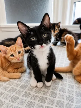 el amor hecho gatitos...