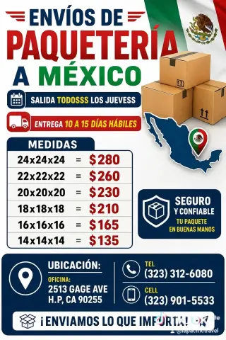 Paqueteria a Mexico 🇲🇽