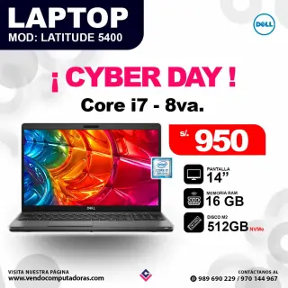 Laptop DELL Latitude 5400 core i7 - 8va.