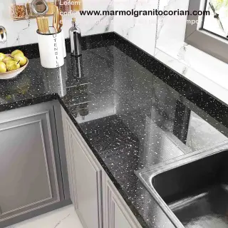 Granito Negro Galaxy elegancia etena
