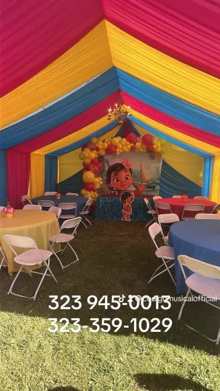 Hermosa Renta de Carpa para Eventos
