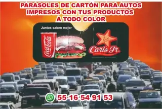 PARASOLES PROMOCIONALES PARA A