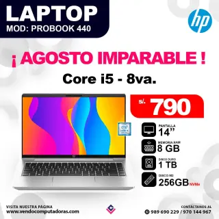Laptop HP ProBook 440 G6 core i5 - 8va.