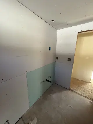 Drywall y teipin finishing