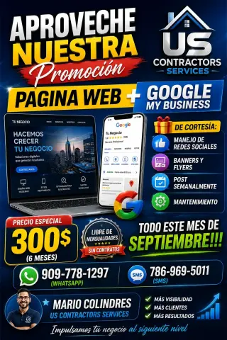 Promoción de Página Web y Google My Business