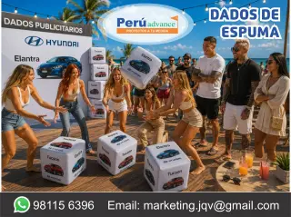 Dados de espuma publicitarios afull color de 50 cm