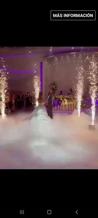 Chispas y Bayle en las nuves para bodas y quinseańeras fechas disponibles