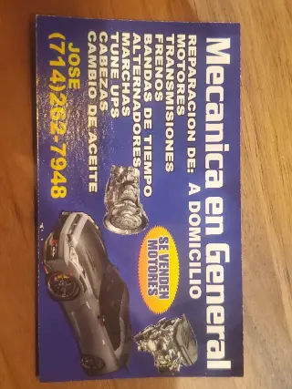 Auto mecánica servicio a domicilio