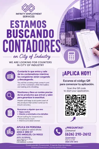 ESTAMOS CONTRATANDO: CONTADORES