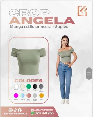 Venta de ropa en tendencia para damas.