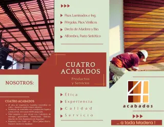 Cuatro Acabados ofrece Asesorías Gratis !, para la Mujer en Pisos y Decoración