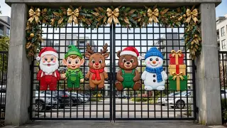 DECORACIONES EN ICOPOR NAVIDAD PARA PORTERIAS, NEGOCIOS ETC