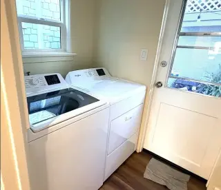 Updated and very private back unit
