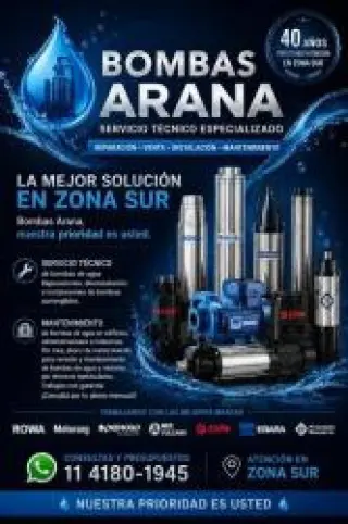 SERVICIO TECNICO ROWA. BOMBAS ARANA S.A