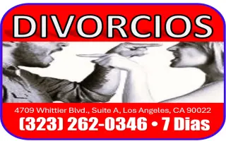 █►DIVORCIOS ECONOMICOS►7 DIAS