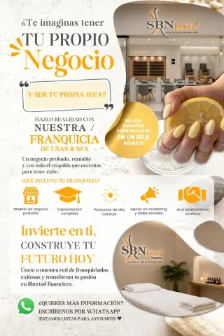 ¿Buscas un negocio seguro, rentable y con alta demanda? ¡Tu momento es ahora! 💅✨
