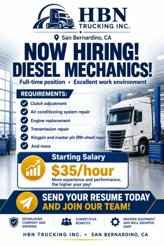 Mecánico de Diésel - Diesel Mechanic