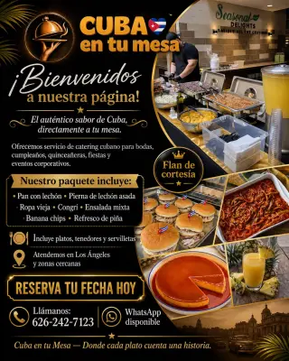 Servicios de Catering Cubano Auténtico