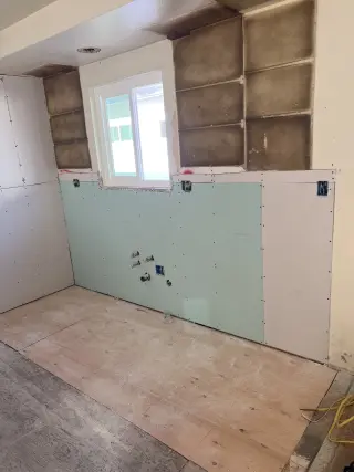 Drywall y teipin finishing