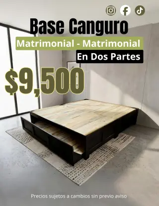Cama canguro Matrimonial - Matrimonial en 2 partes en Nuevo León I Monterrey