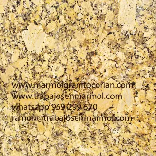 GRANITO GIALLO FIORITO, para tableros de cocina, baños, pisos, paredes