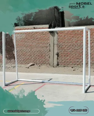 Arqueria de futbol con estructura duradera / mobel sports
